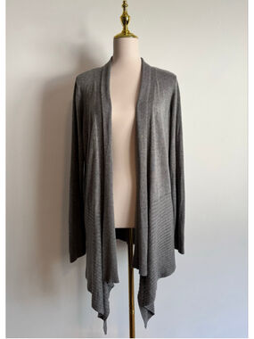 Women's B-DESIGN Grey Cardigan Sweater Size L